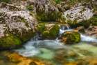 Slovenia, Triglav National Park, Soca River. Scenic with rocky stream. Art Print